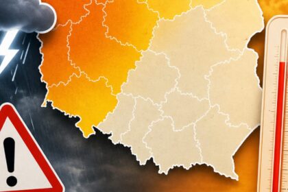 IMGW i RCB ostrzegają: burze na północnym zachodzie, silny upał w wielu regionach