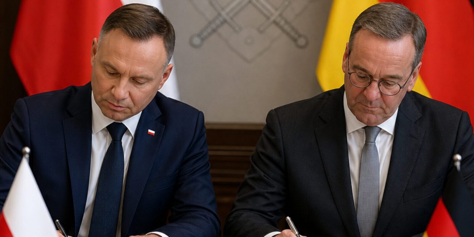 Podpisana polsko-niemiecka umowa obronna. Grochmalski: to dokument „kosztem bezpieczeństwa Polski”