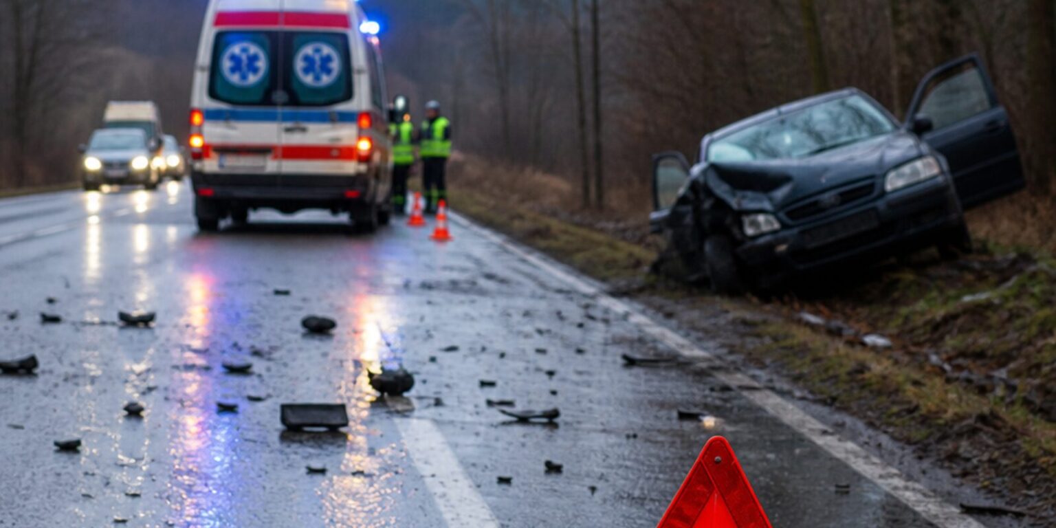 Groźny wypadek w Nowej Górze: cztery osoby, w tym dwoje dzieci, w szpitalu