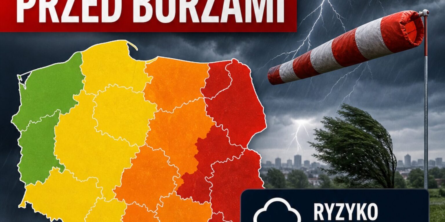 IMGW i RCB ostrzegają przed burzami. Wiatr może osiągnąć 100 km/h
