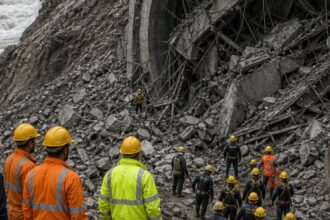 Indie: zawalił się tunel budowany pod rzeką Teestą. Dziewięć osób zginęło, 15 wciąż uwięzionych