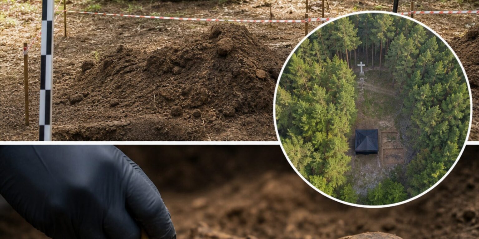 IPN znalazł szczątki jednej osoby podczas prac ekshumacyjnych w Ostrówkach na Wołyniu