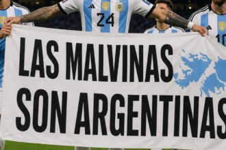 Kontrowersyjny transparent na mundialu 2026. Brytyjski rząd domaga się reakcji FIFA