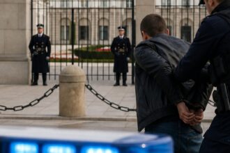 Pijany mężczyzna z przedmiotem przypominającym broń domagał się spotkania z prezydentem Nawrockim. Obezwładniony przed Pałacem Prezydenckim
