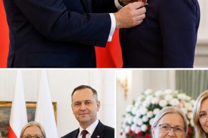 Prezydent Karol Nawrocki wręczył Srebrny Krzyż Zasługi Annie Barbarze Adamowski