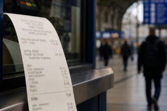Rachunek z twarzą Zełenskiego? Sprawa paragonu na dworcu w Szczecinie trafia w ręce posła Mateckiego