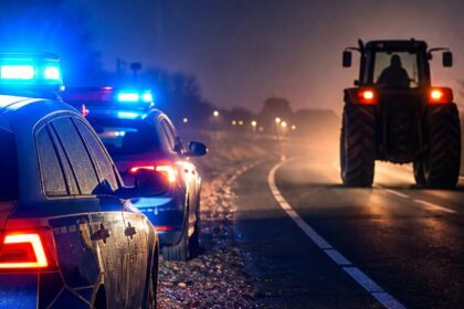 Uciekł traktorem przed policją. Po zatrzymaniu wyszło, że miał wiele powodów, by unikać kontroli